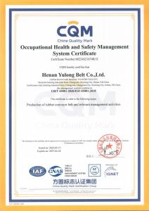 職業健康安全管理體系認證證書（英文）